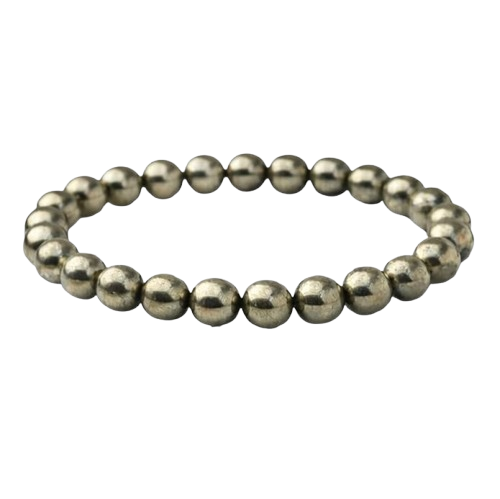 Raw Pyrite Bracelet | Certificate of Authenticity | Attracts Money and Boost Confidence | Astrology Bracelet for Men and Women | Beautifully Crafted with Healing Crystals