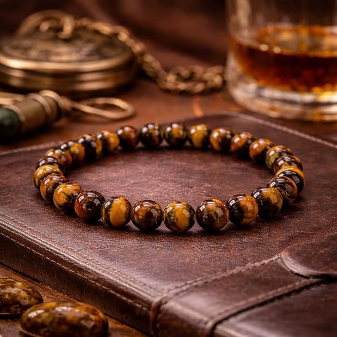 Tiger's Eye Natural Crystal Certified Gemstone Bracelet Premium Range for Chakra Healing and Abundance 8 mm to 10 mm Round - Image 2