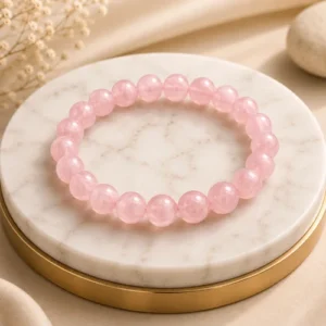 Love Attraction Bracelet | Rose quartz bracelet| Certificate of Authenticity | Beautifully Crafted with Healing Crystals